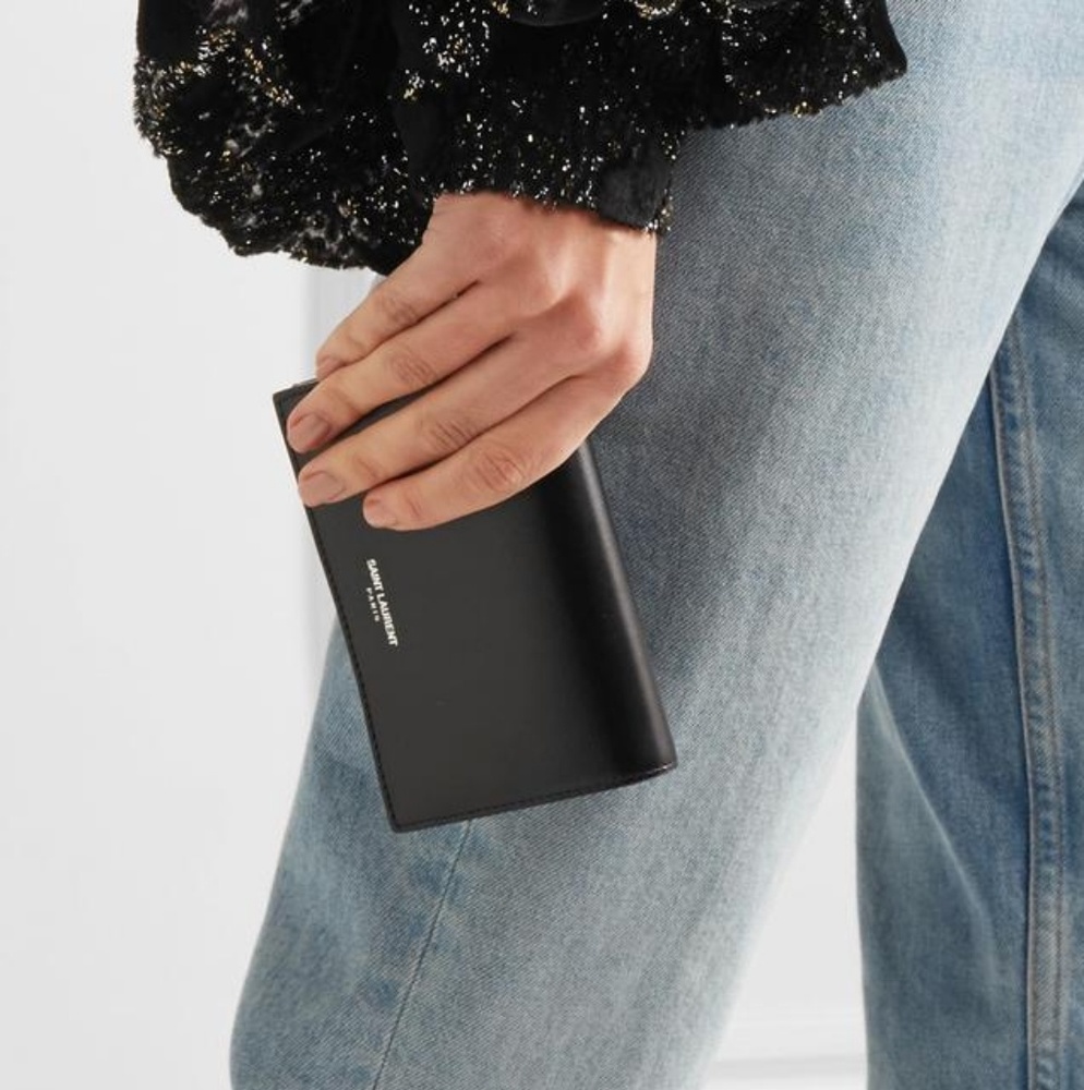 Authentic Saint Laurent Fragments Flap Wallet
